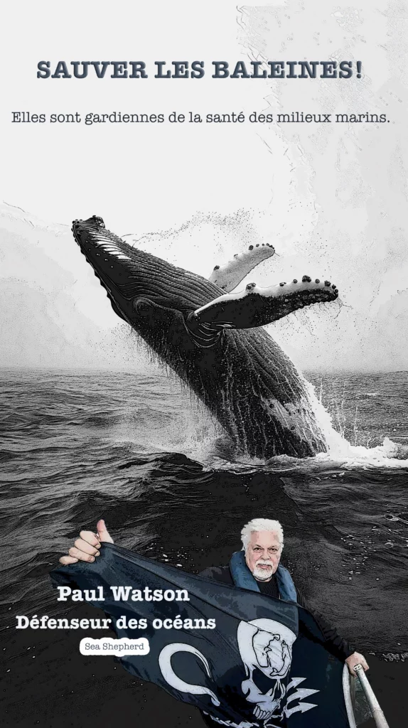 PAUL WATSON-défenseur des baleines et des océans. waouh éveil écologie - via Photoshop